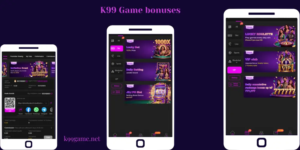 K99 Game bonuses